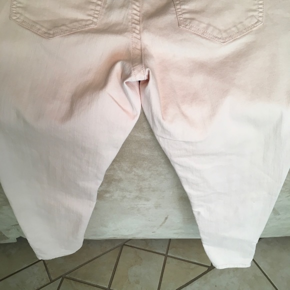 American Rag light pink Straight Pants with ankle zipper size 11 juniors - Picture 9 of 12